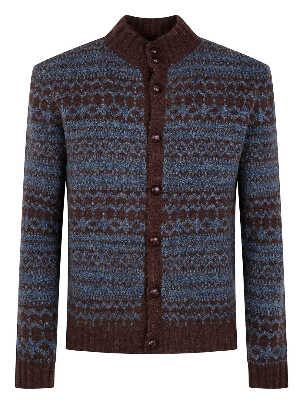 Ballantyne Fair-Isle jacquard cardigan | Brown | Image 1
