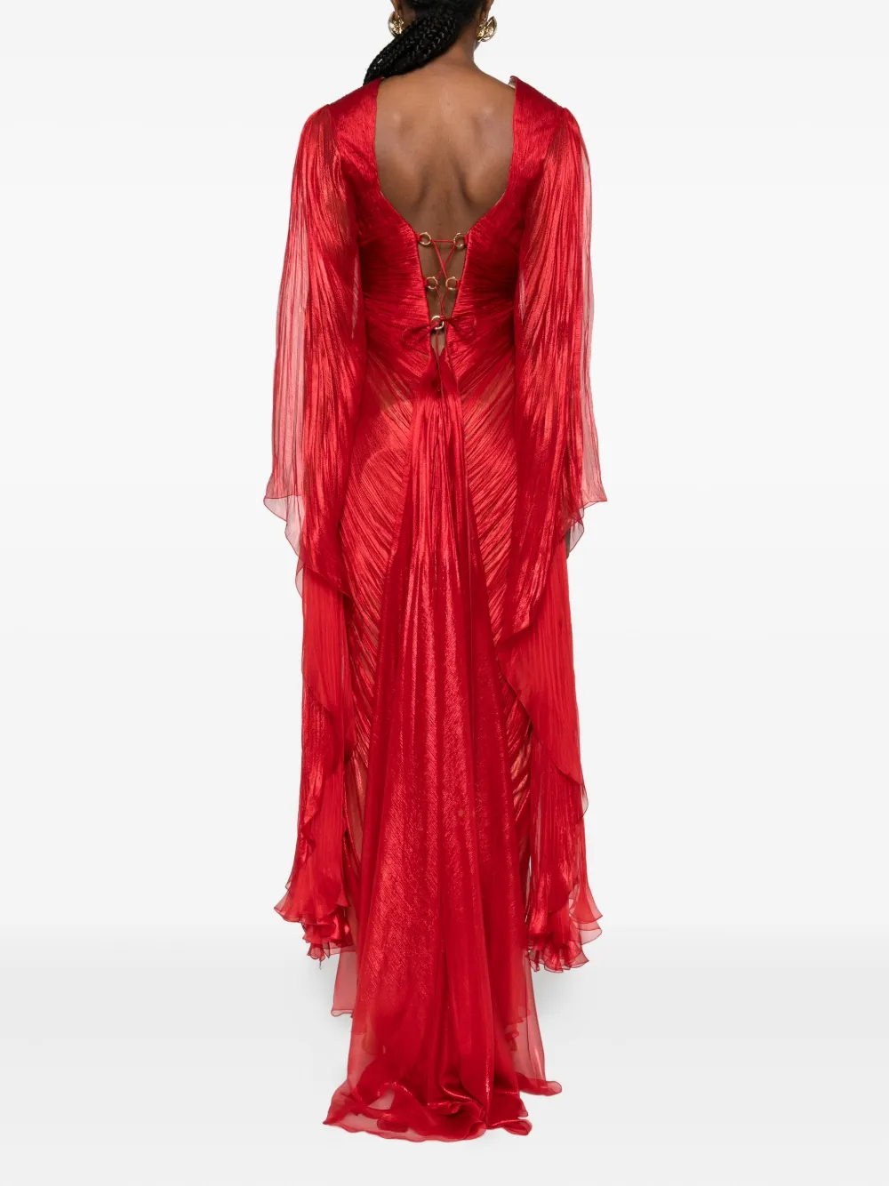 Maria Lucia Hohan Greta Maxi Dress In Red