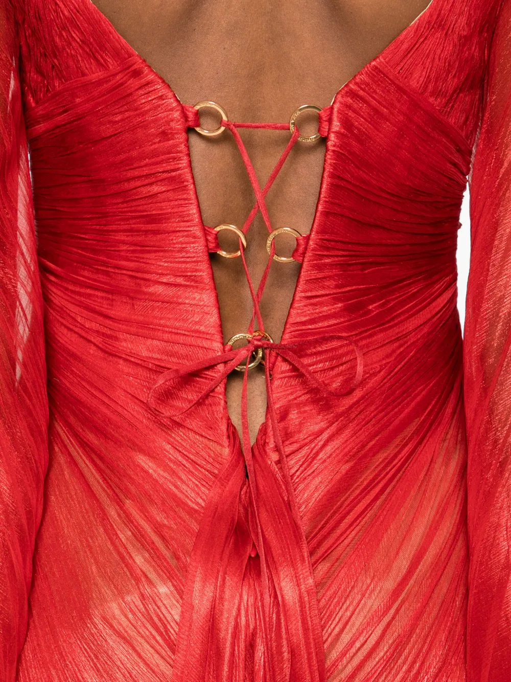 Maria Lucia Hohan Greta Maxi Dress In Red