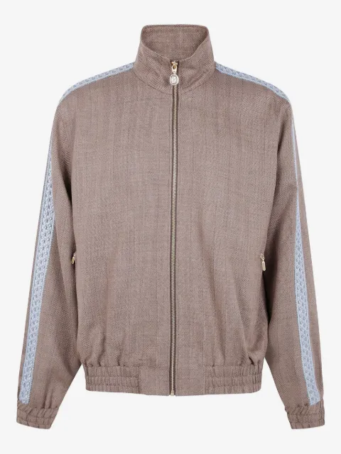 Drôle De Monsieur embroidered herringbone jacket