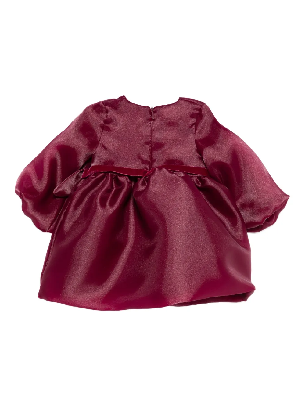 Alapage puffed-sleeve tie dress - Rood