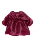 alapage puffed-sleeve tie dress - Red
