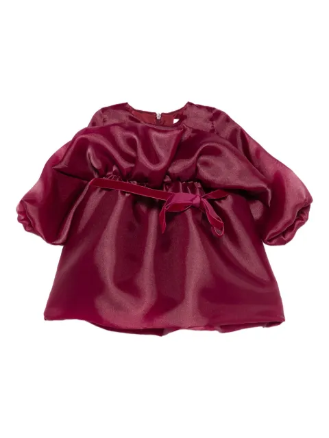 alapage puffed-sleeve tie dress
