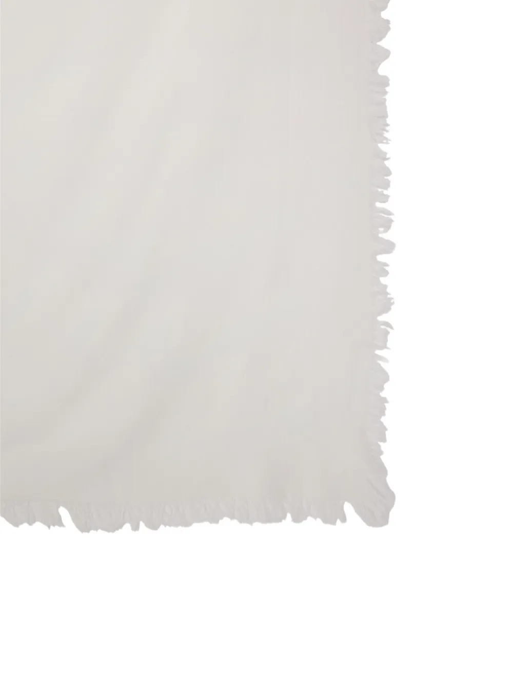 Faliero Sarti frayed-edge square-shape scarf - Beige