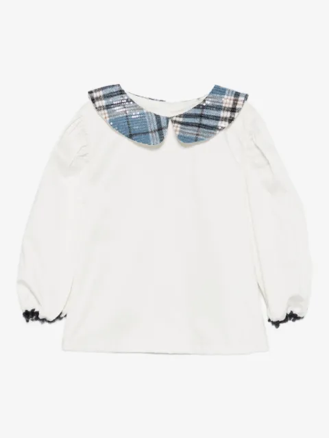 alapage blusa bordada con lentejuelas