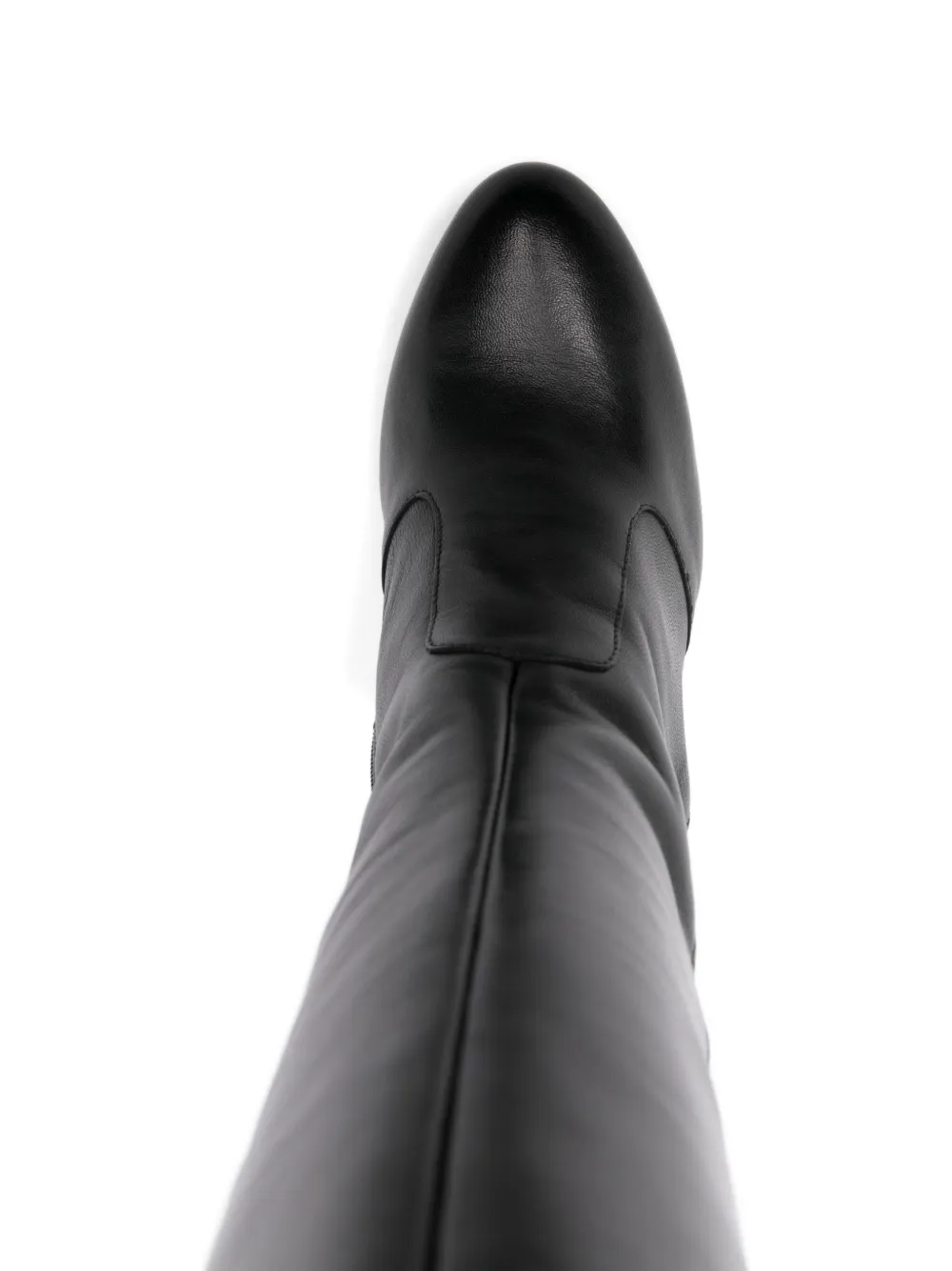 Nero Giardini Leather Knee-high Boots In Animal Print