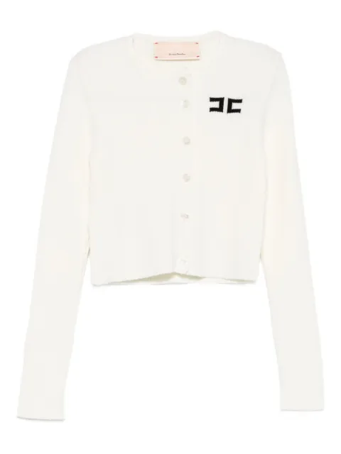 Elisabetta Franchi La Mia Bambina logo-embroidered cardigan