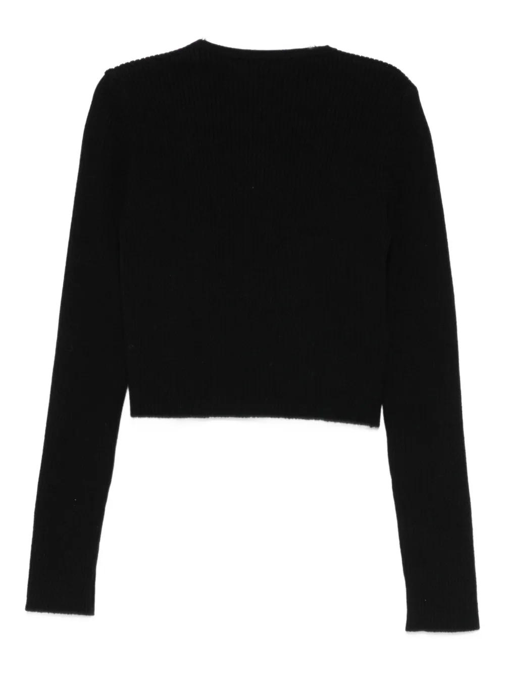 Elisabetta Franchi La Mia Bambina Logo-detail Cardigan In Black