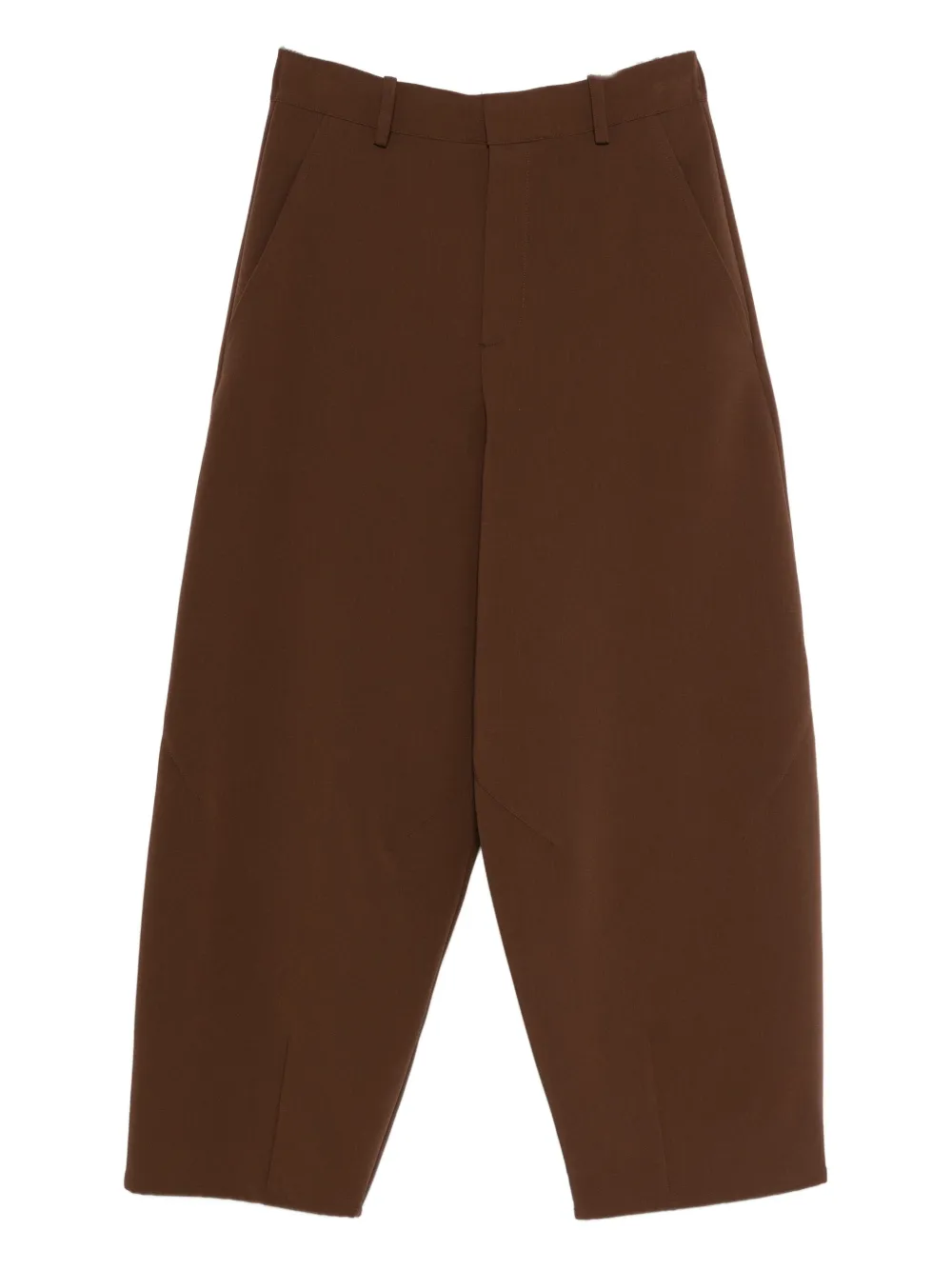 Alysi Wide-leg Trousers In Brown