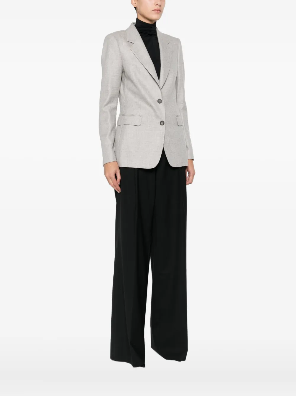 Tagliatore Buttoned Jacket In Gray