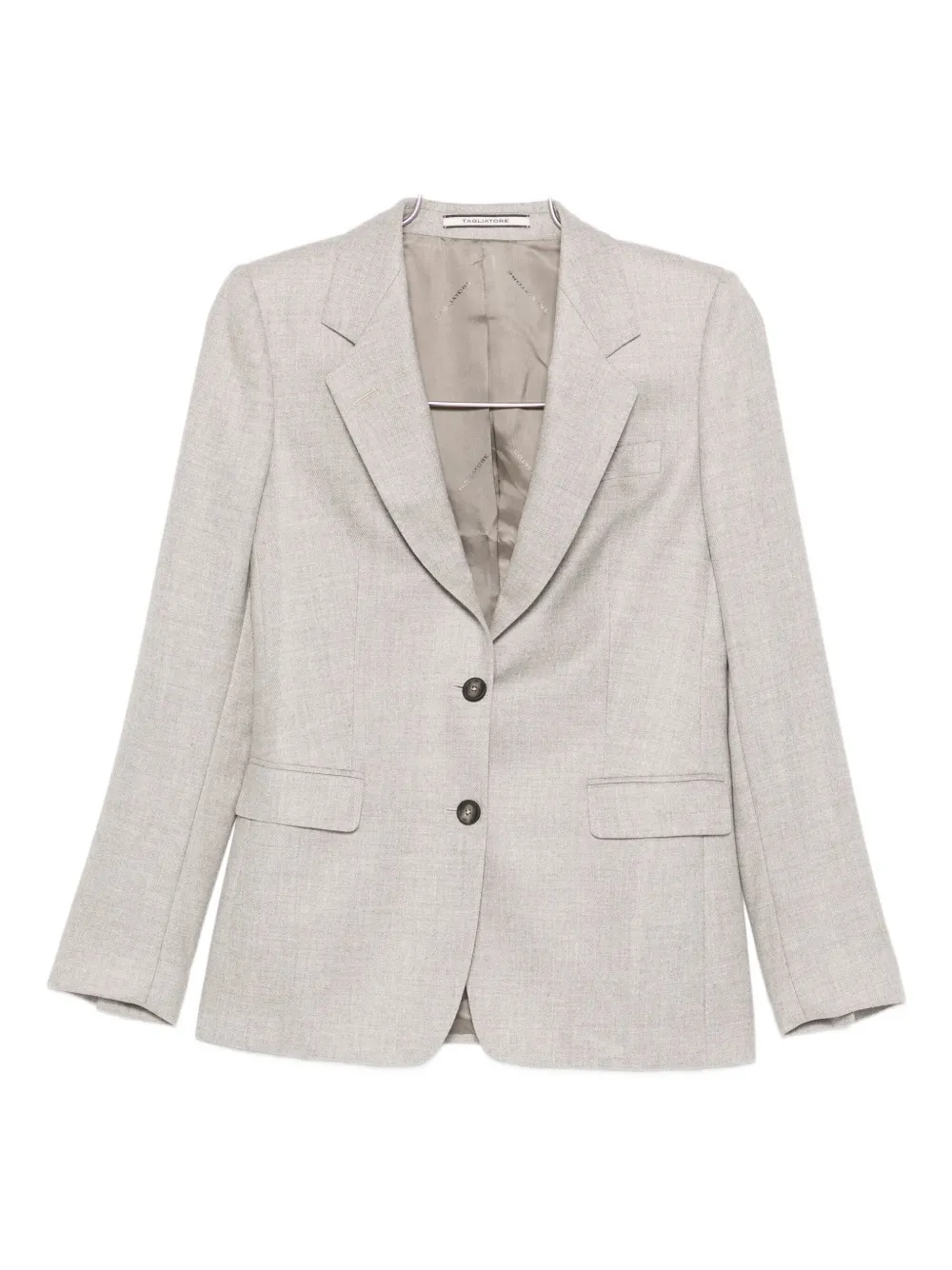 Tagliatore Buttoned Jacket In Gray