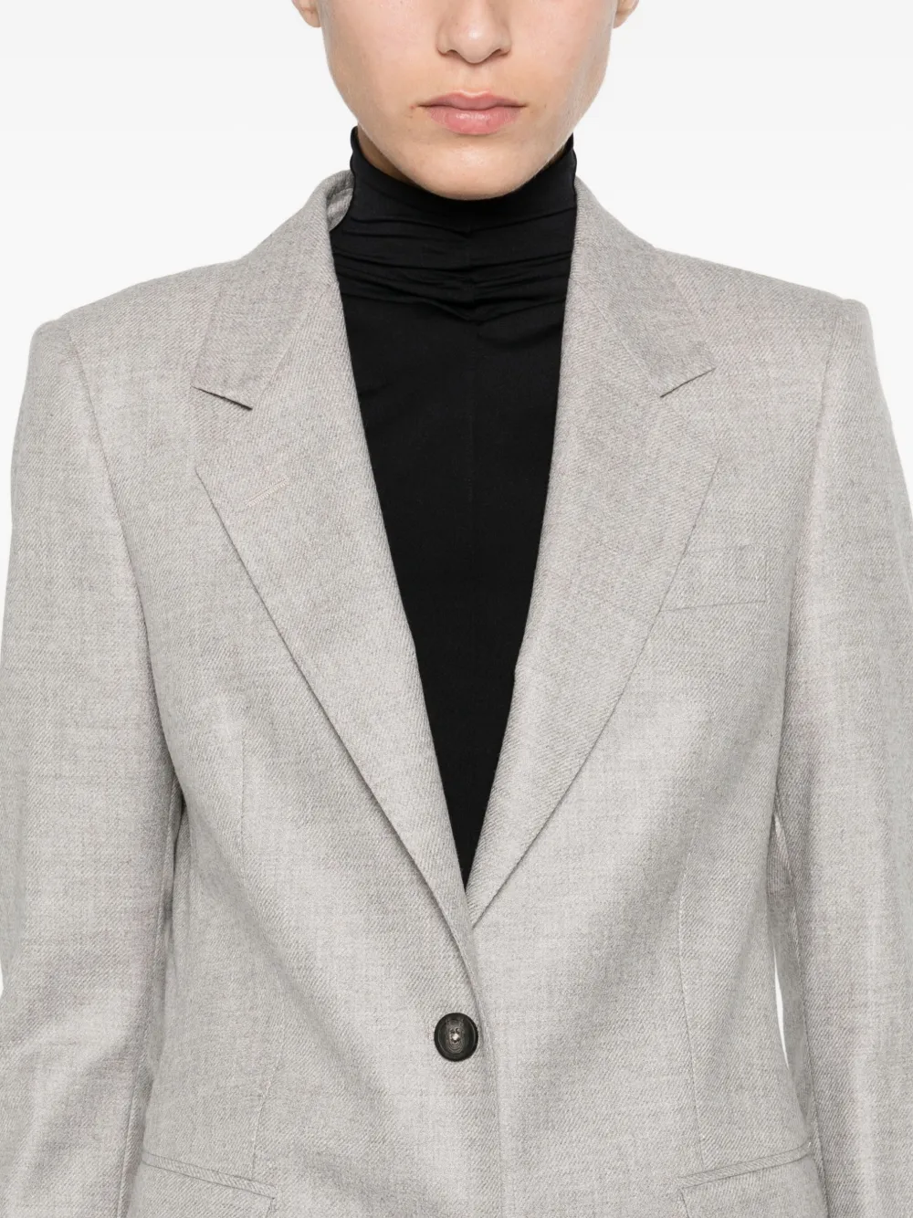 Tagliatore Buttoned Jacket In Gray