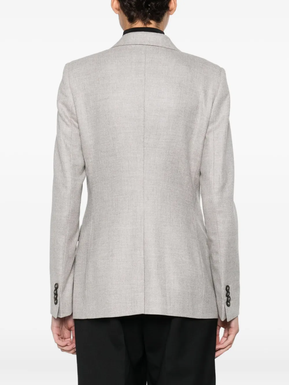 Tagliatore Buttoned Jacket In Gray