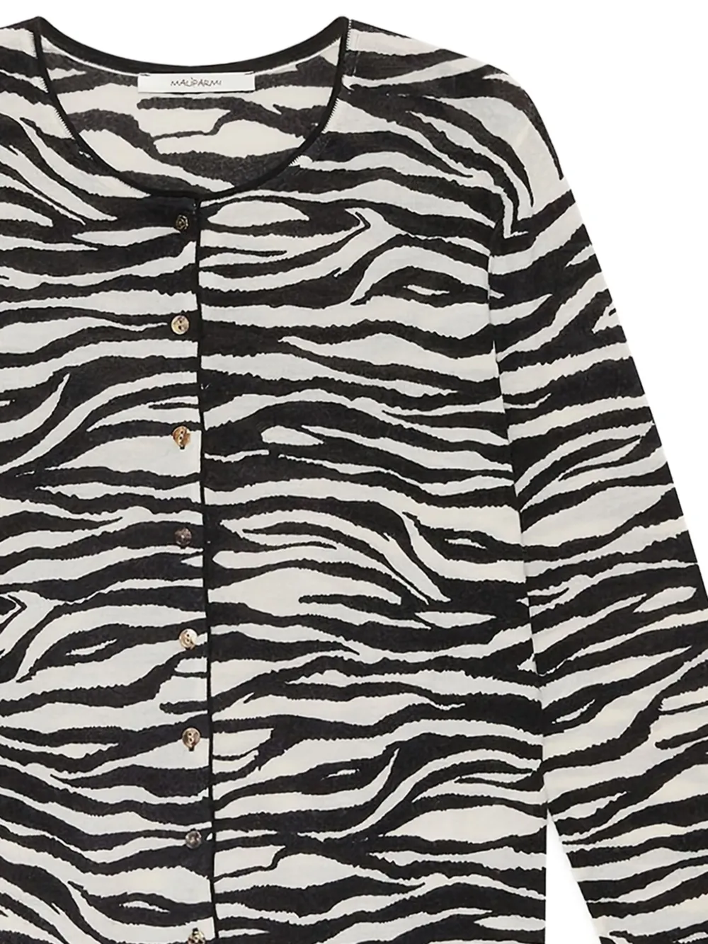 MALIPARMI zebra-print buttoned cardigan | Cardigans | Image 2