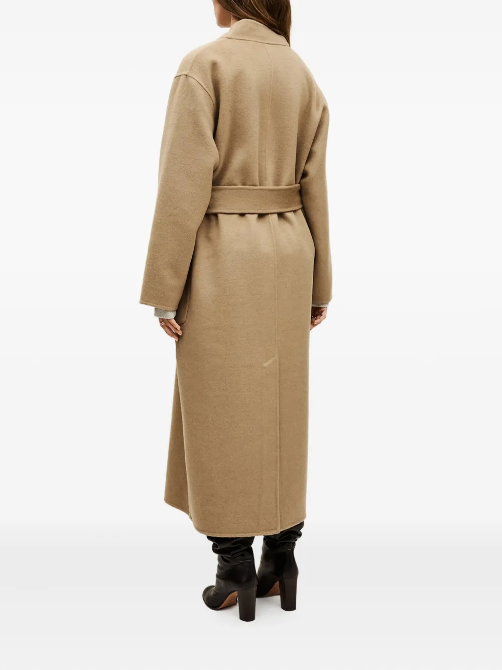 Ba&sh Kay Belted Coat In Neutral