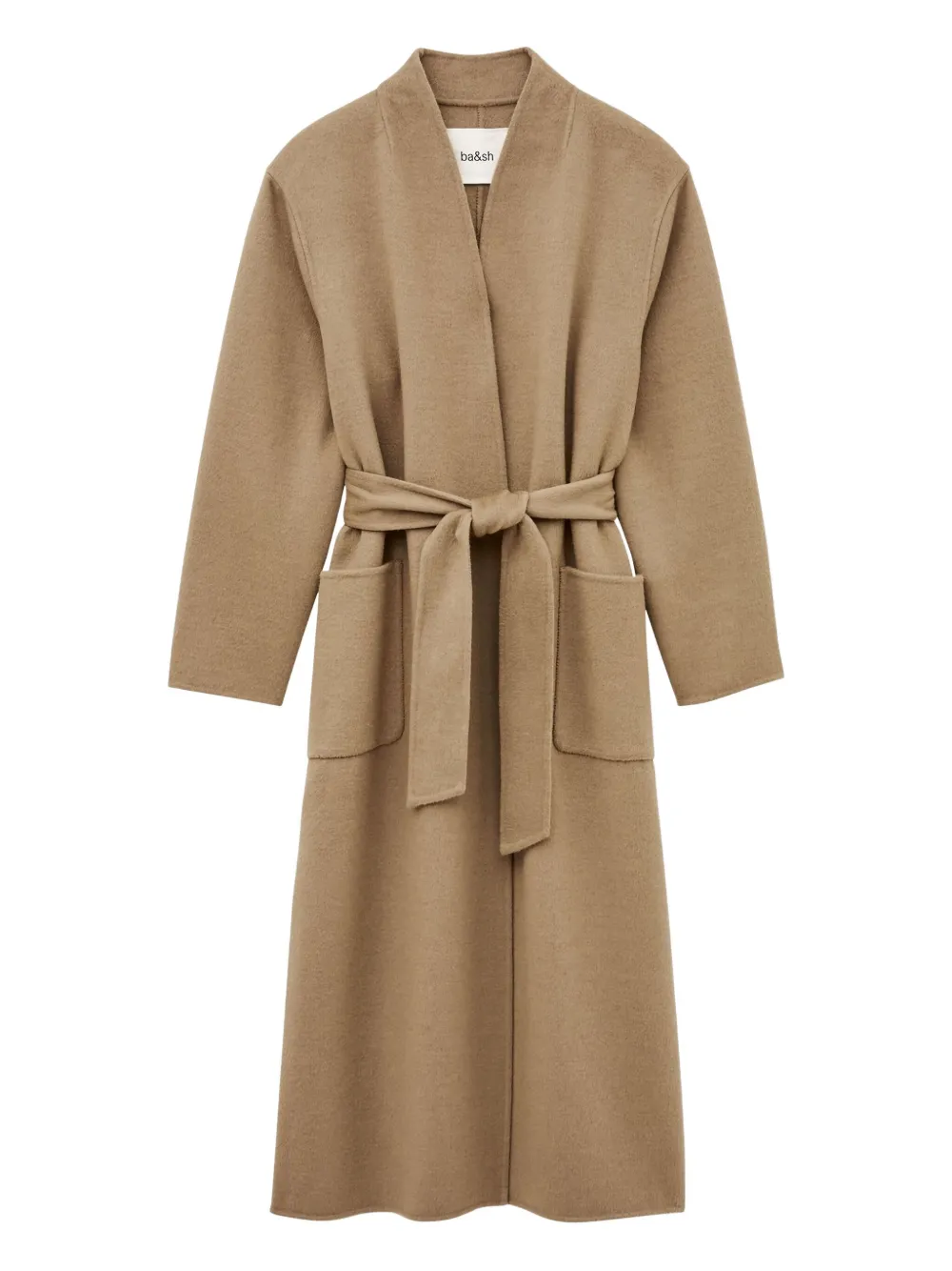 Ba&sh Kay Belted Coat In Neutral