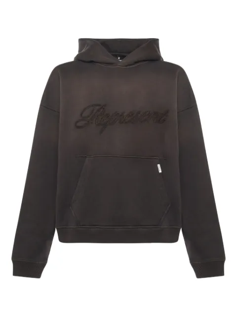 Represent logo-embroidered hoodie