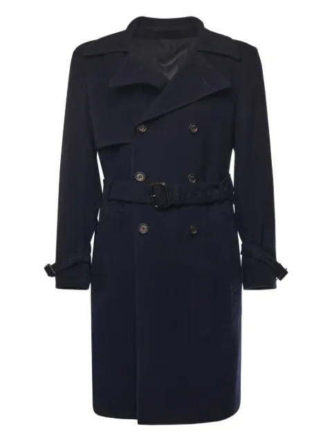 Eleventy belted double-breasted trench coat