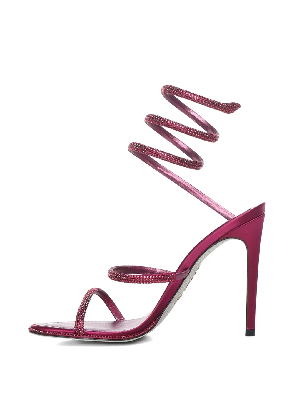 René Caovilla 105mm Cleo Porpora Stiletto-heel Sandal In Pink