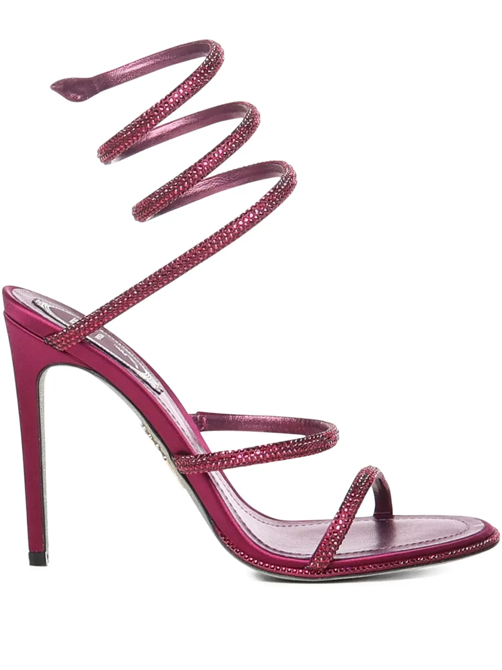 René Caovilla 105mm Cleo Porpora Stiletto-heel Sandal In Pink