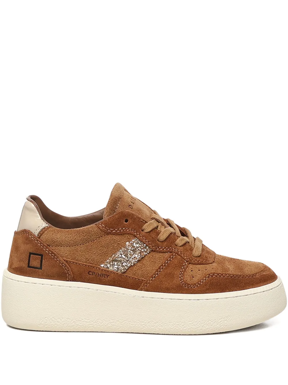 D.A.T.E. platform leather sneakers | Brown | Image 1