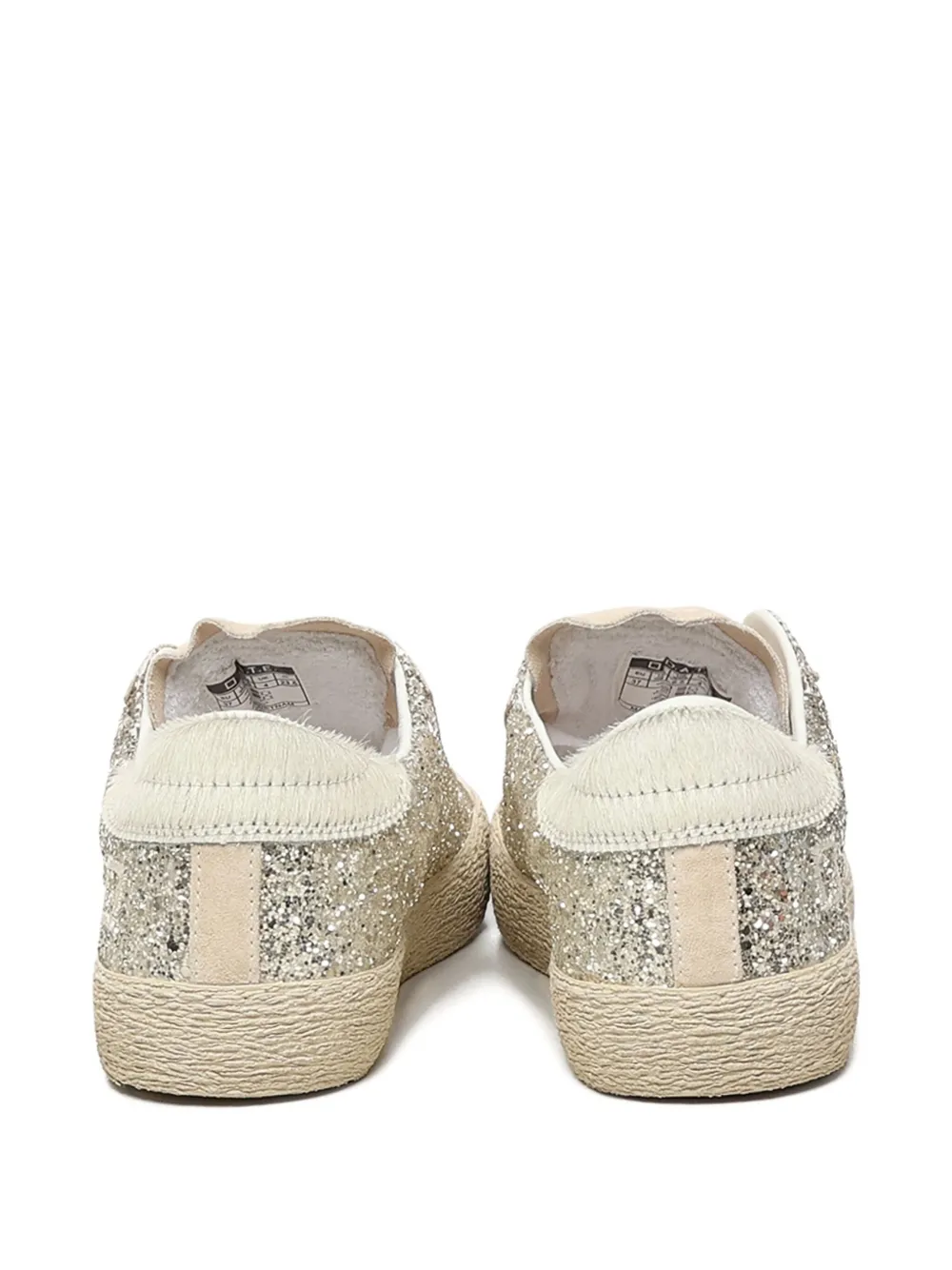 Date Glitter-detailing Sneakers In Neutral