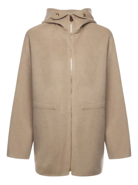 Loro Piana hooded zip-fastening coat