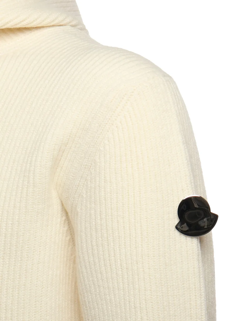 Moncler x Jil Sander geribbelde hoodie Beige