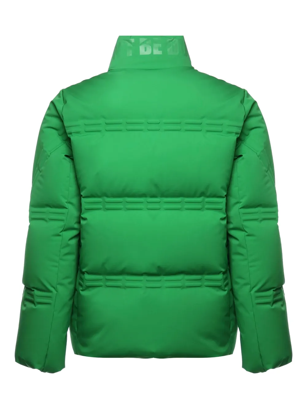Moncler Zip-up Padded Coat In Green
