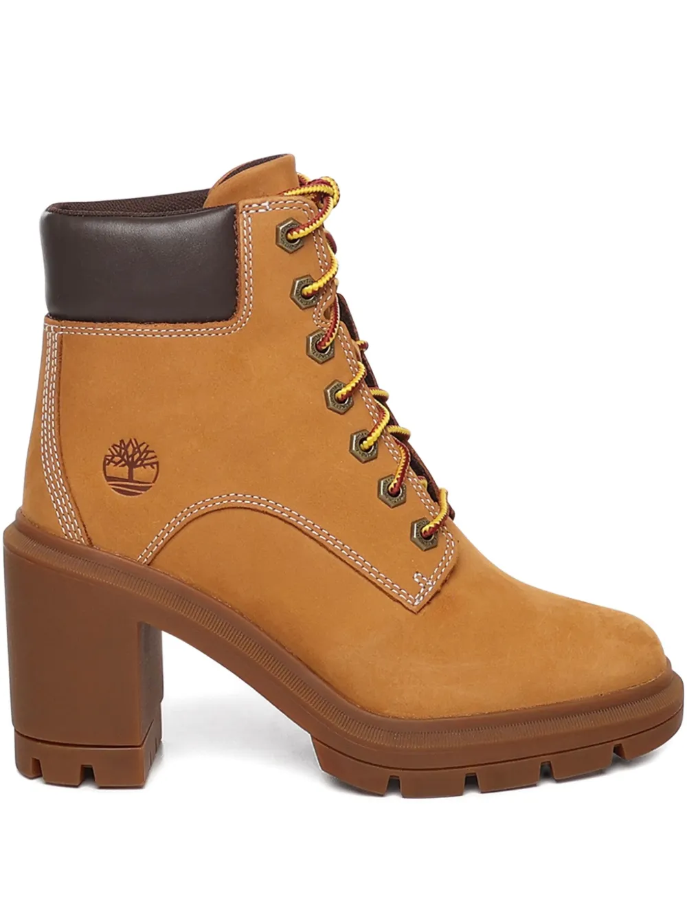 Timberland Allington Heights Lace-up Block-heel Boots In Brown