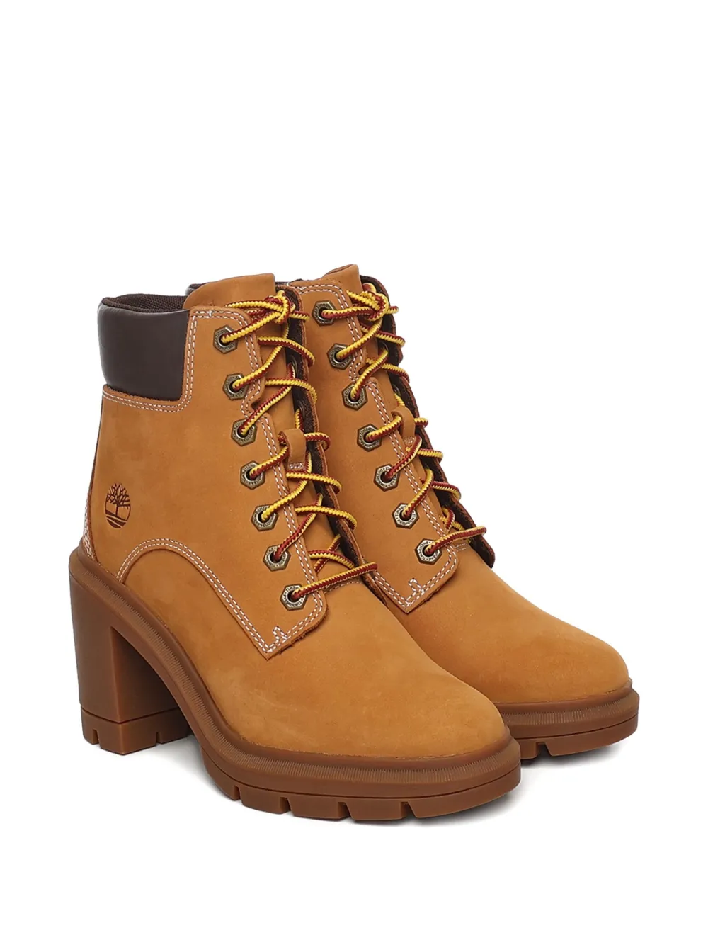 Timberland Allington Heights Lace-up Block-heel Boots In Brown
