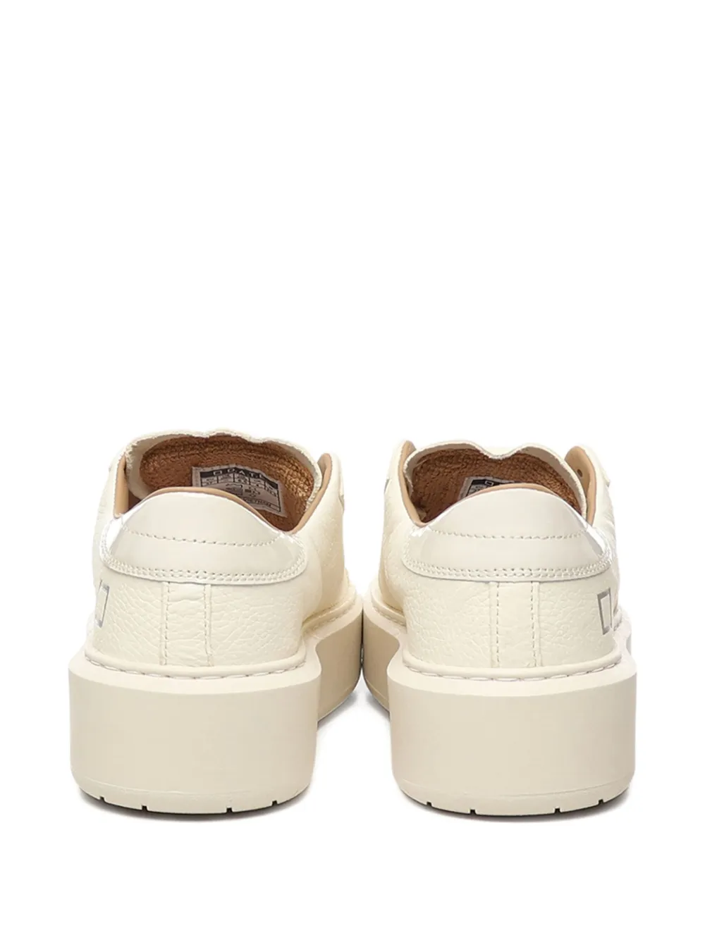 Date Leather Sneakers In White