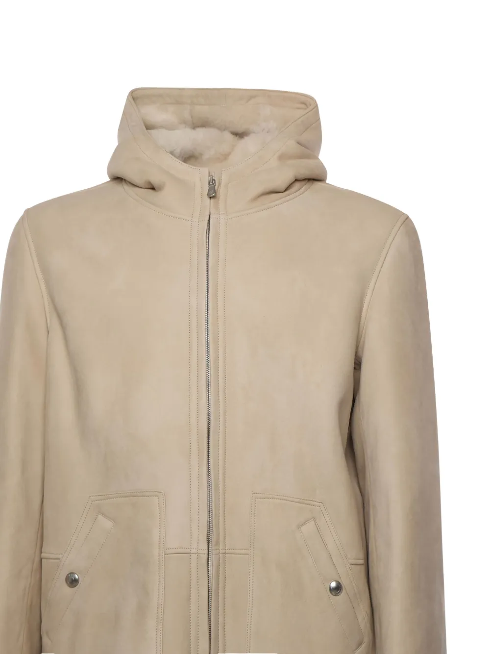 Eleventy Zip-up Hooded Jacket In Brown
