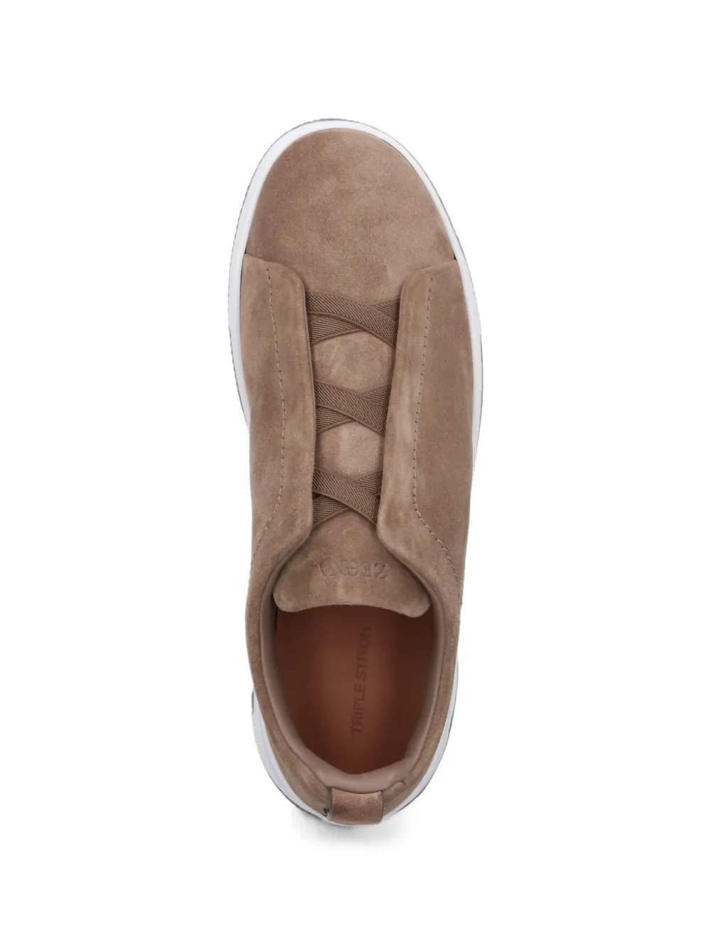 Zegna Sneakers met stiksels Bruin