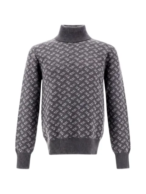Herno monogram-pattern sweater
