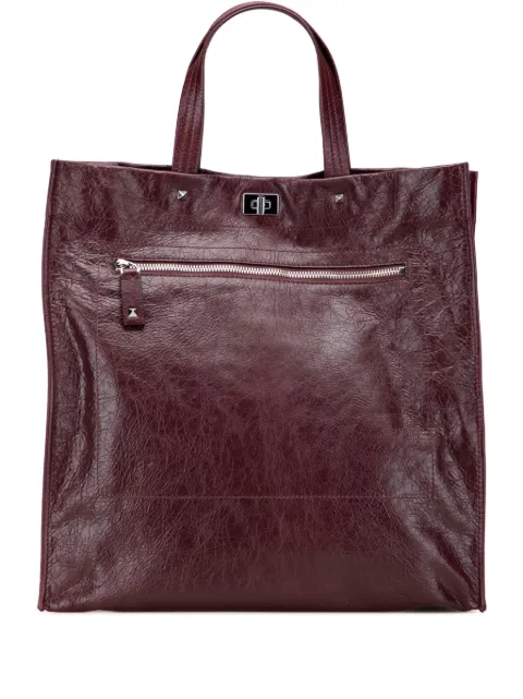 Valentino Garavani Pre-Owned 2000-2017 Leather Rockstud Turnlock tote bag