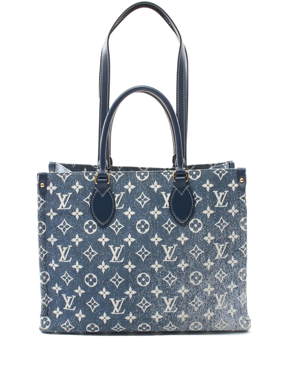 Louis Vuitton Pre-Owned 2021-2025 Monogram Denim Onthego MM satchel - Louis Vuitton Pre-Owned 2021-2025 Monogram Denim Onthego MM satchel -