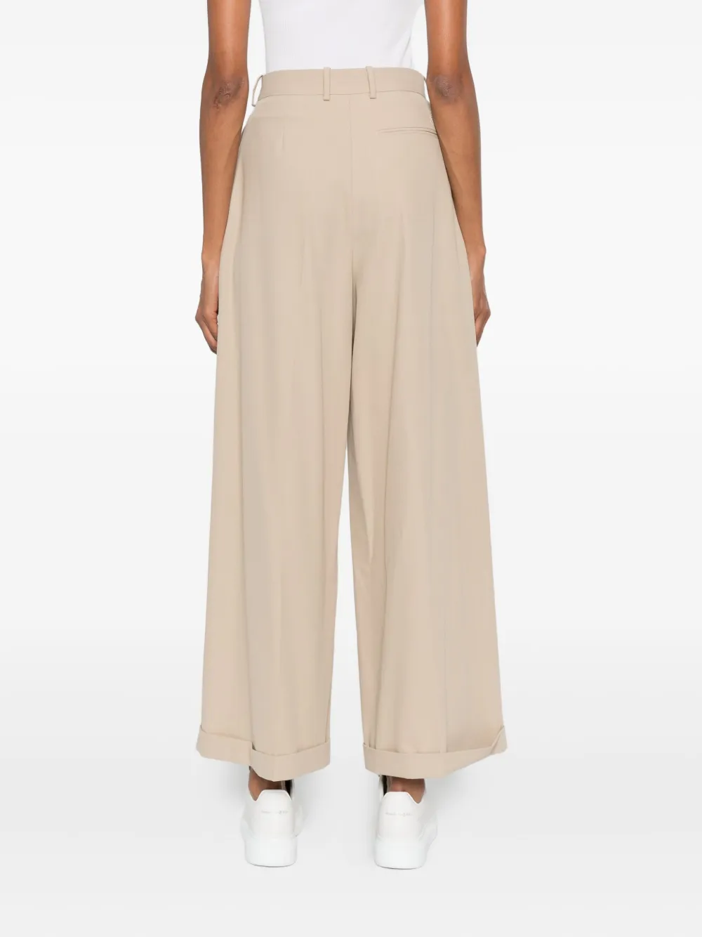 Loewe Pleated Trousers In Metallic