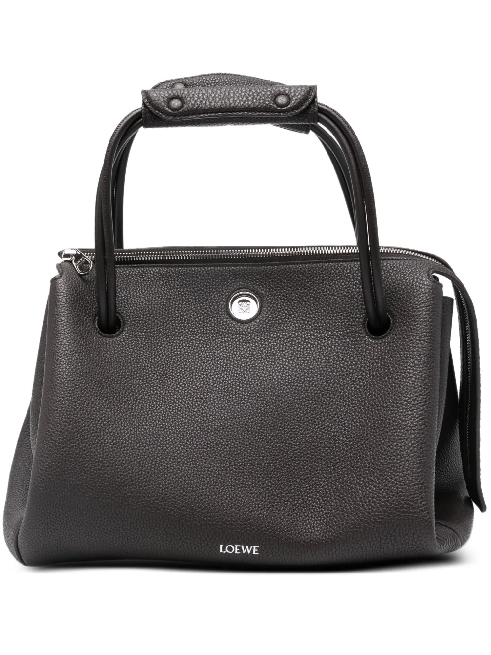 LOEWE Borsa Madrid grande in pelle di vitello pieno fiore - Marrone