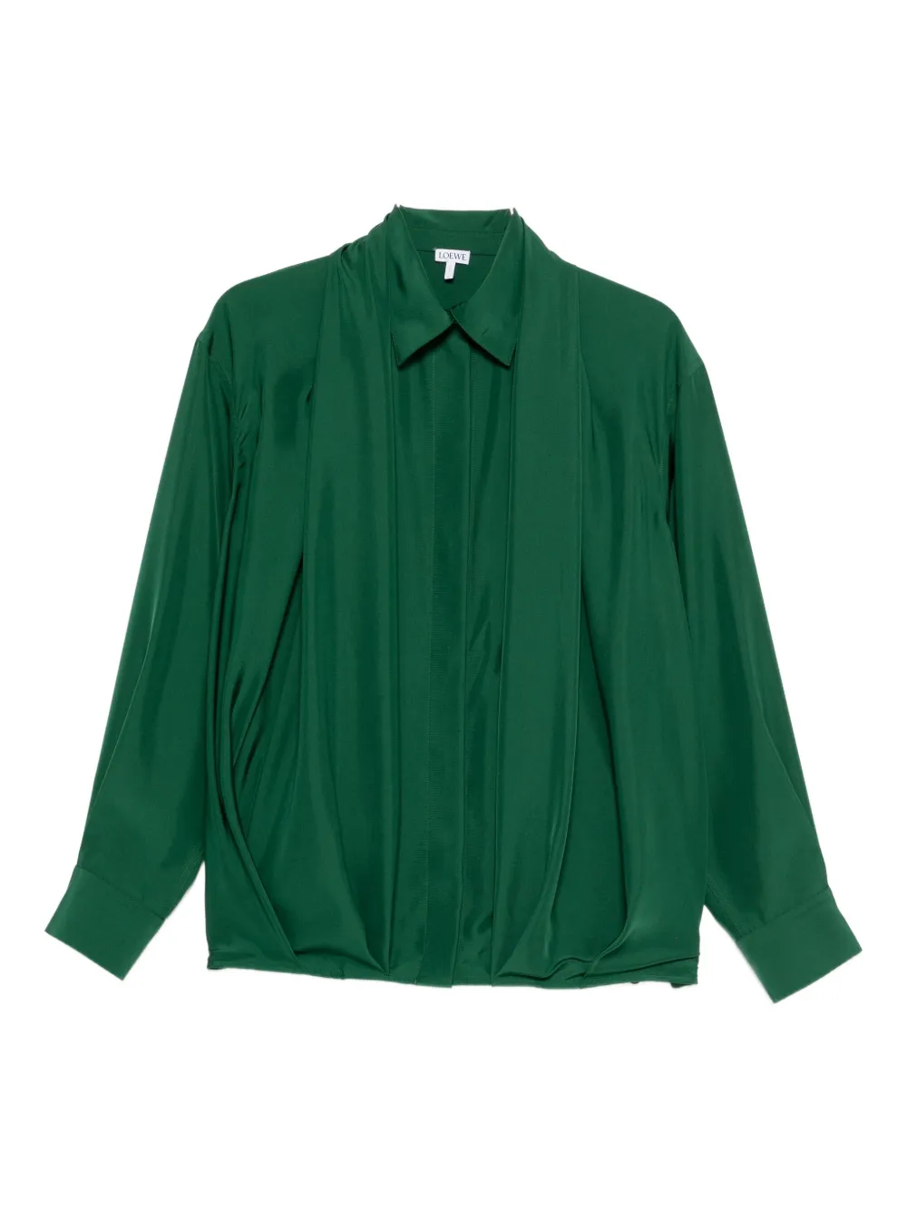 LOEWE Camicia plissettata - Verde