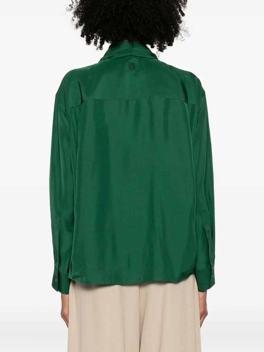 LOEWE Geplooide blouse Groen