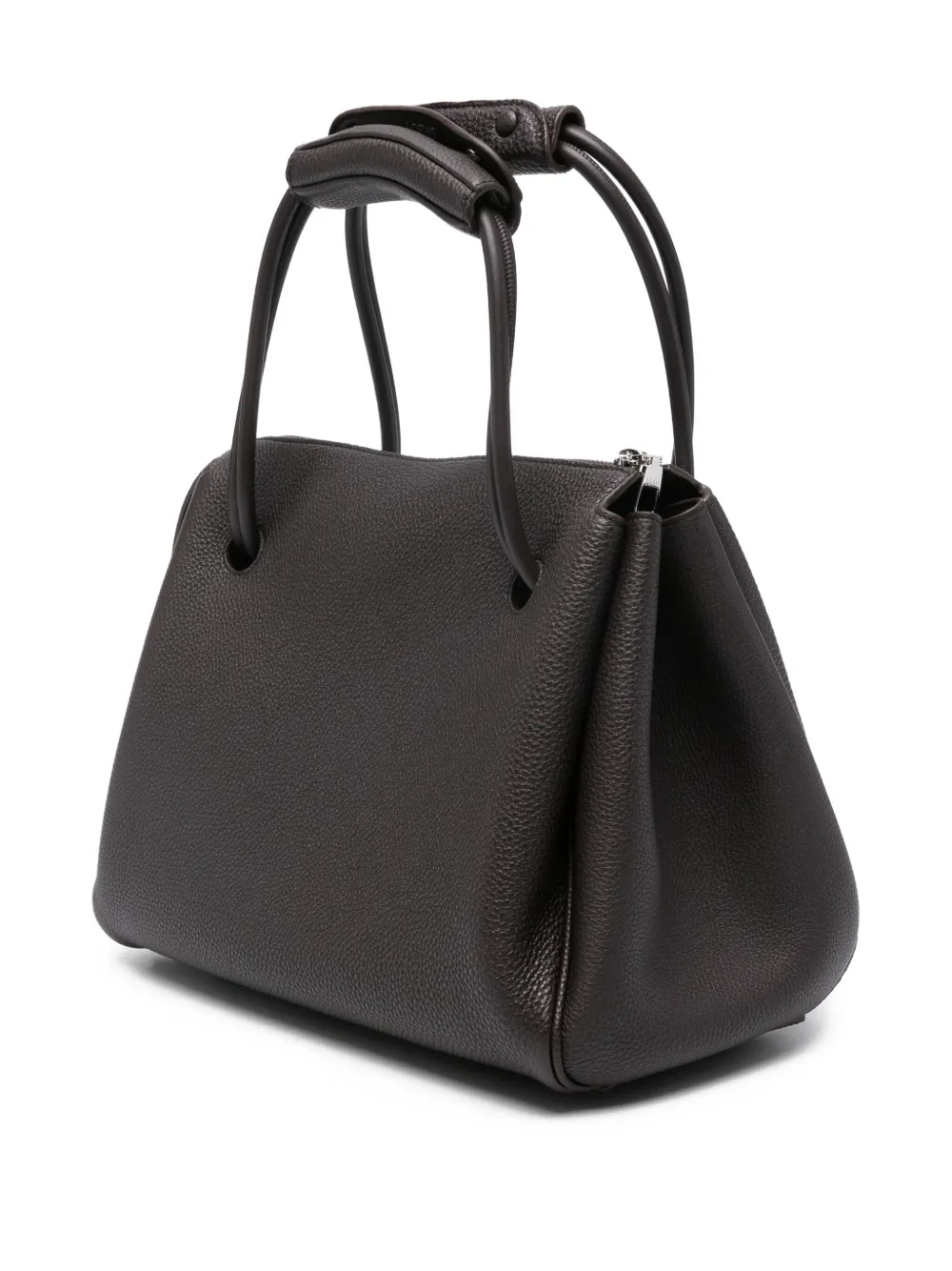  Loewe Top-handles Textured-leather Satchel Bag - Brown 
