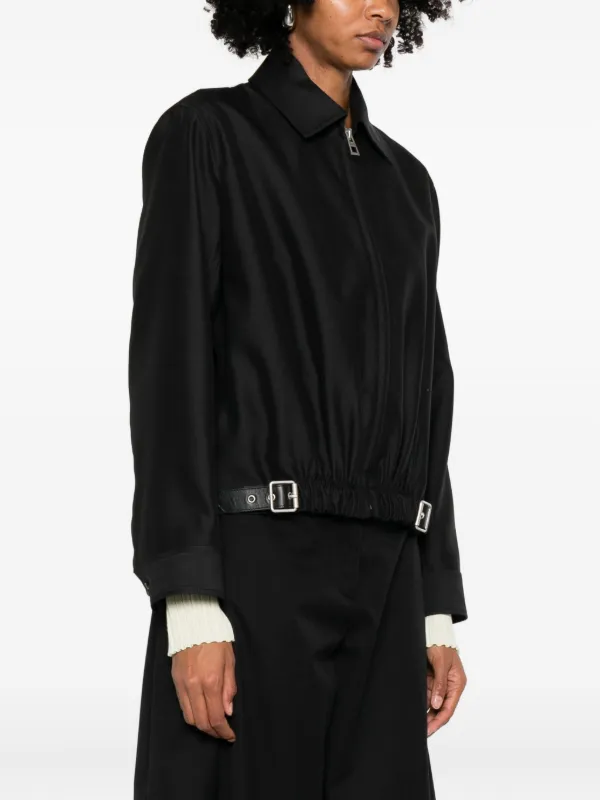 LOEWE Buckle zip-fastening Jacket | Black | FARFETCH