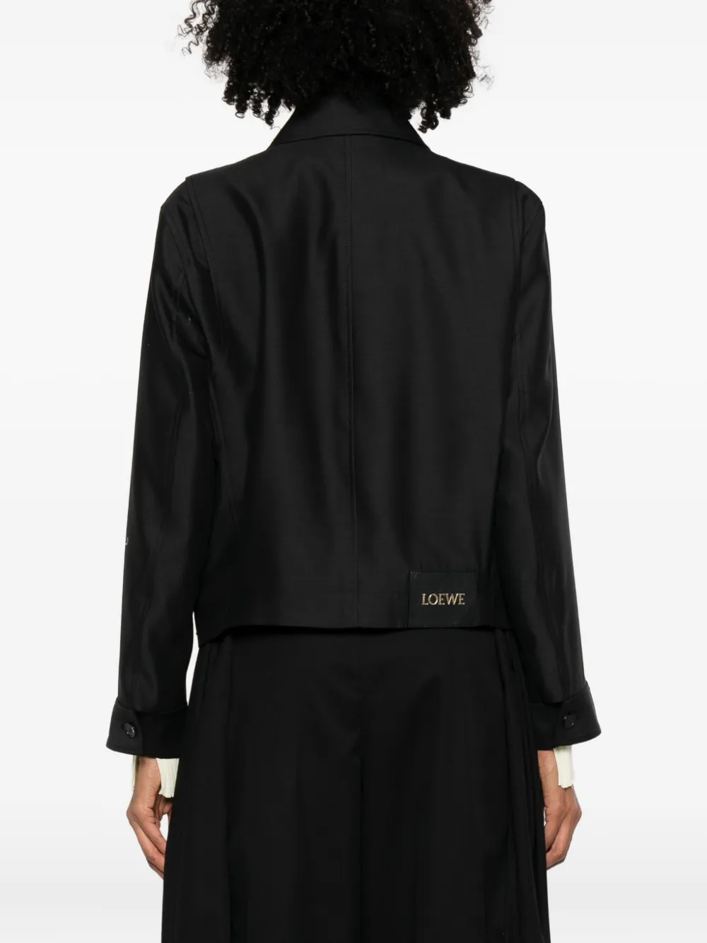 LOEWE Jack met gespsluiting en rits Zwart