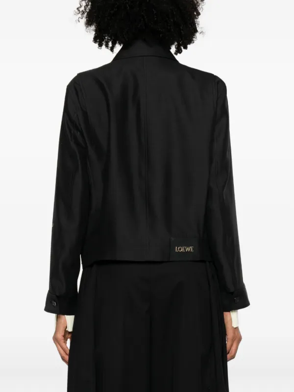 LOEWE Buckle zip-fastening Jacket | Black | FARFETCH