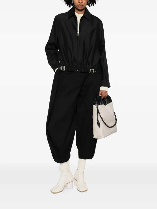 LOEWE Buckle zip-fastening Jacket | Black | FARFETCH