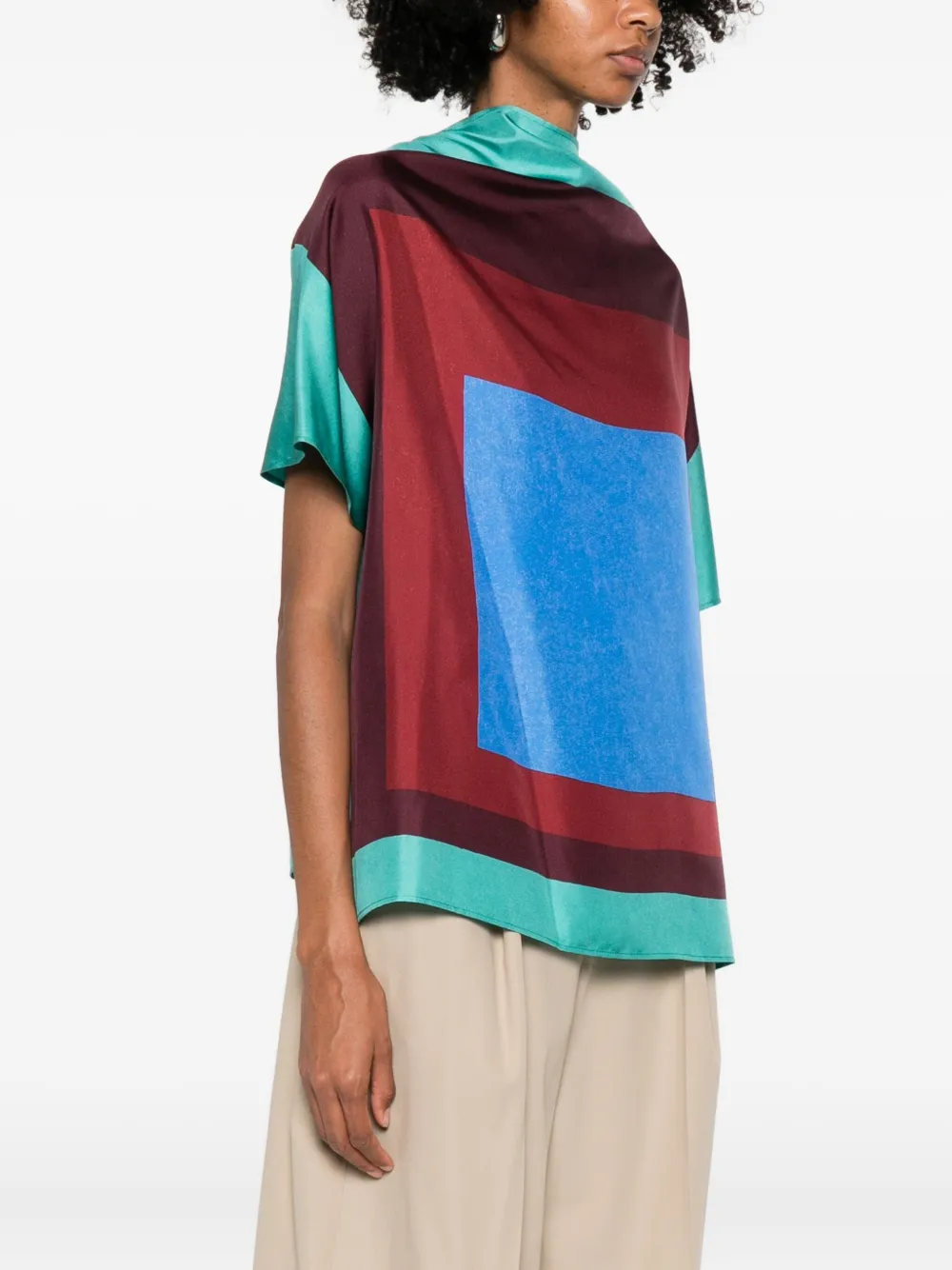  Loewe Geometric-print Top - Green 