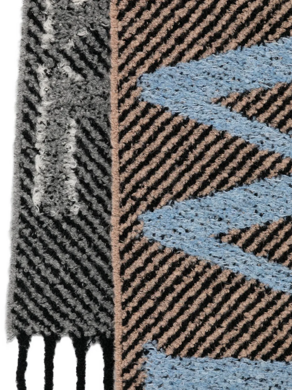 Loewe Logo-detail Alpaca-wool Scarf In Green