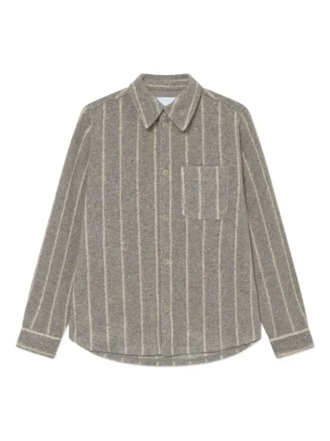 Les Deux Lennon wool pinstripe shirt