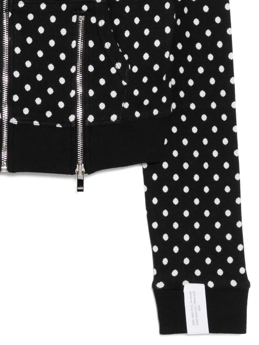 Rokh Broken Hoodie In Black